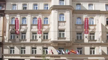 A szálláshely homlokzata