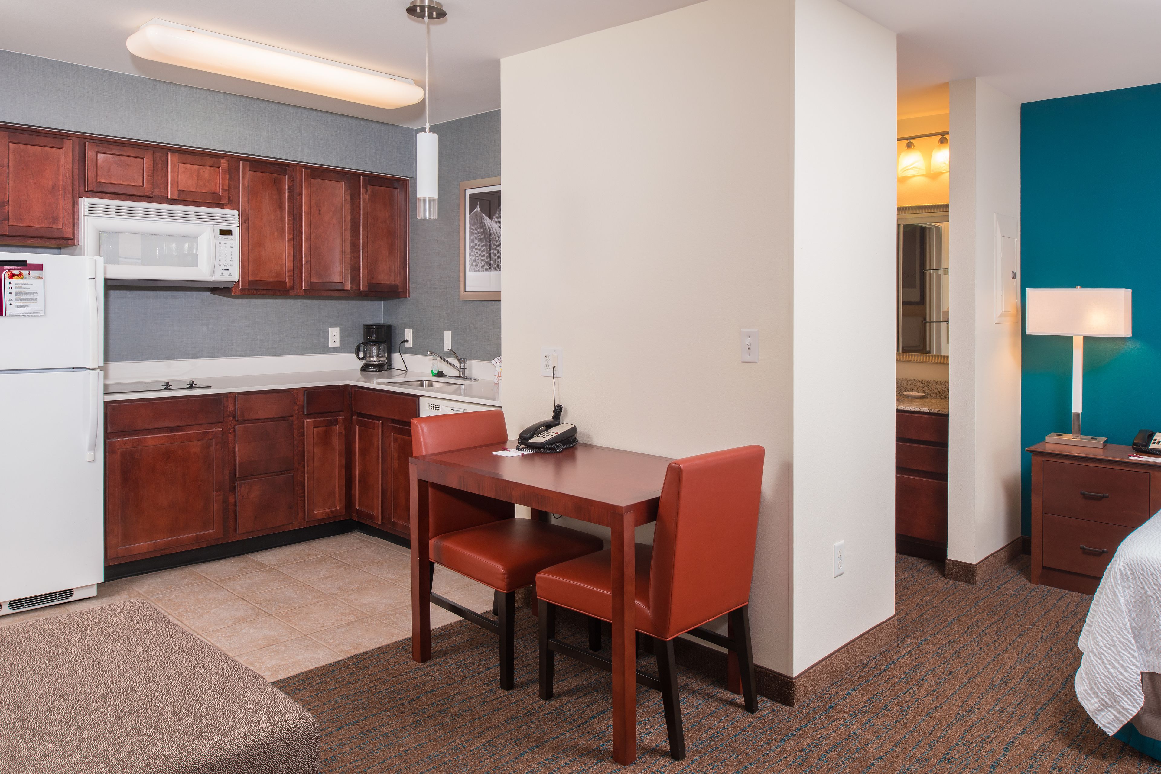 1 bedroom, desk, blackout curtains, iron/ironing board