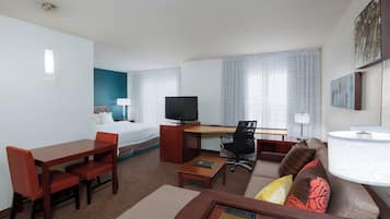 Desk, blackout curtains, iron/ironing board, free cots/infant beds