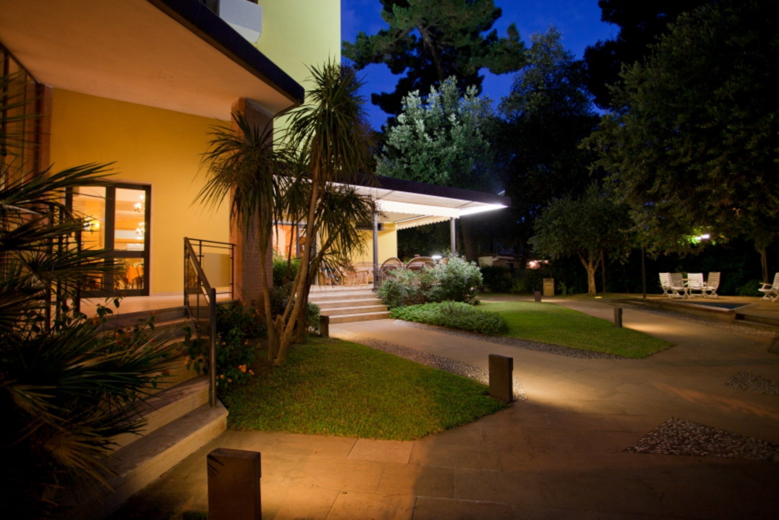 front of property – evening/night