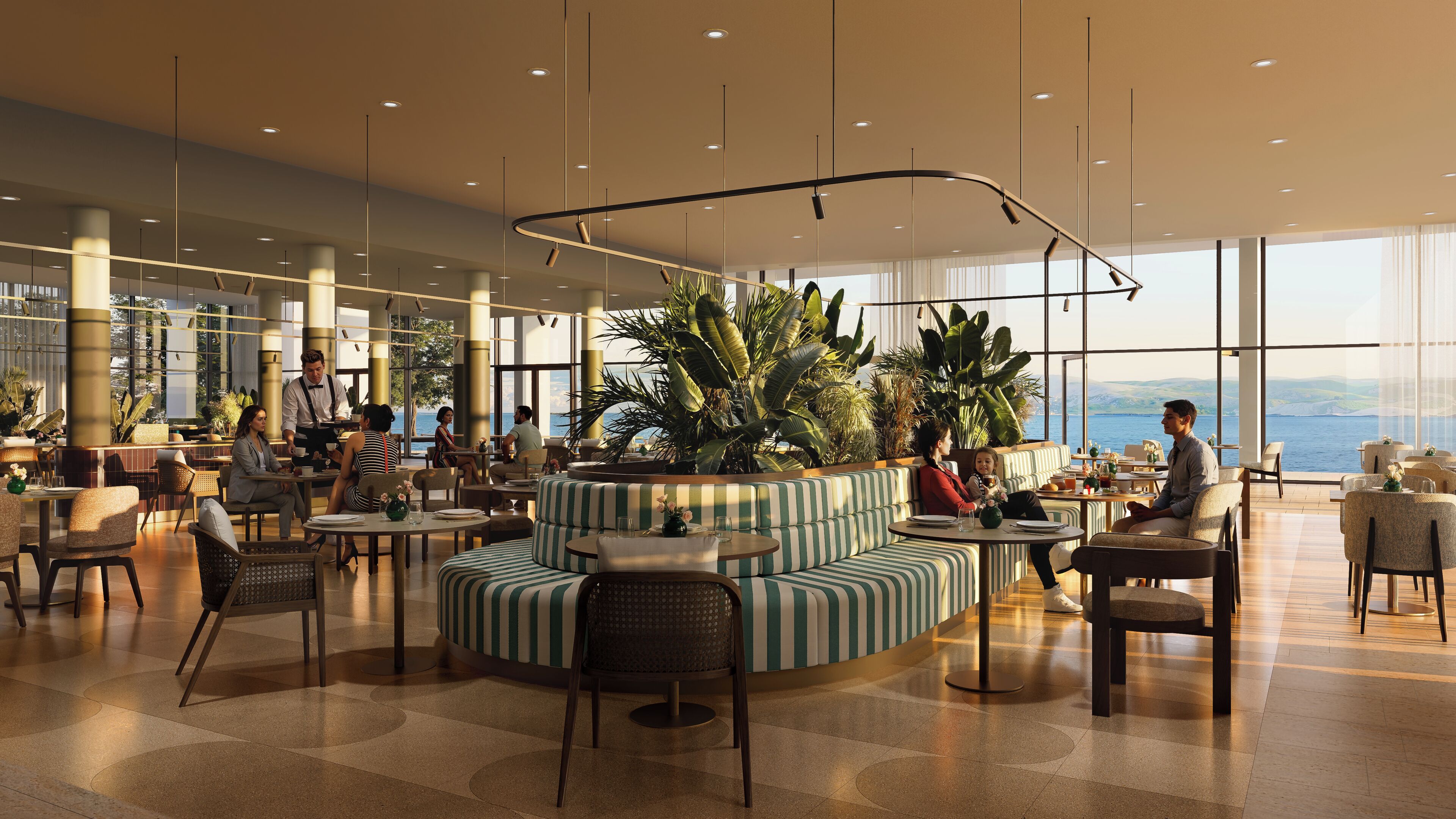 Daily buffet breakfast for a fee