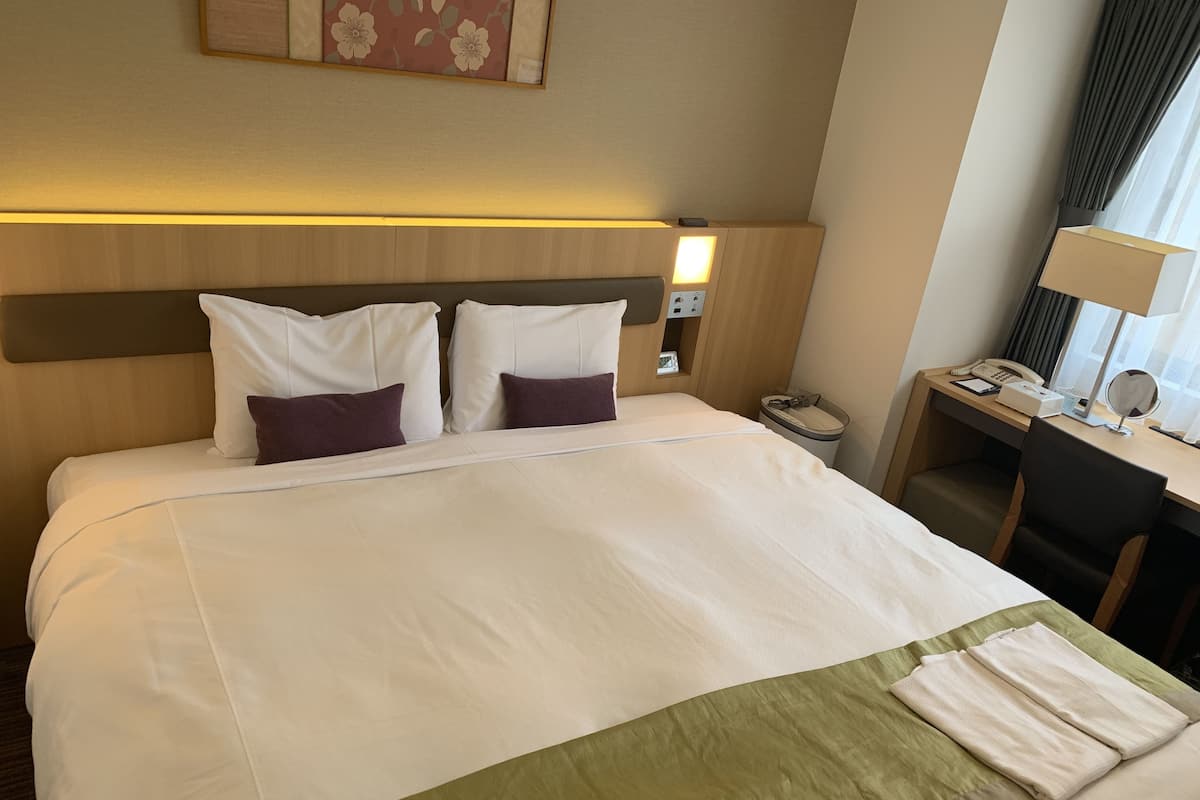 Desk, blackout curtains, free WiFi, bed sheets