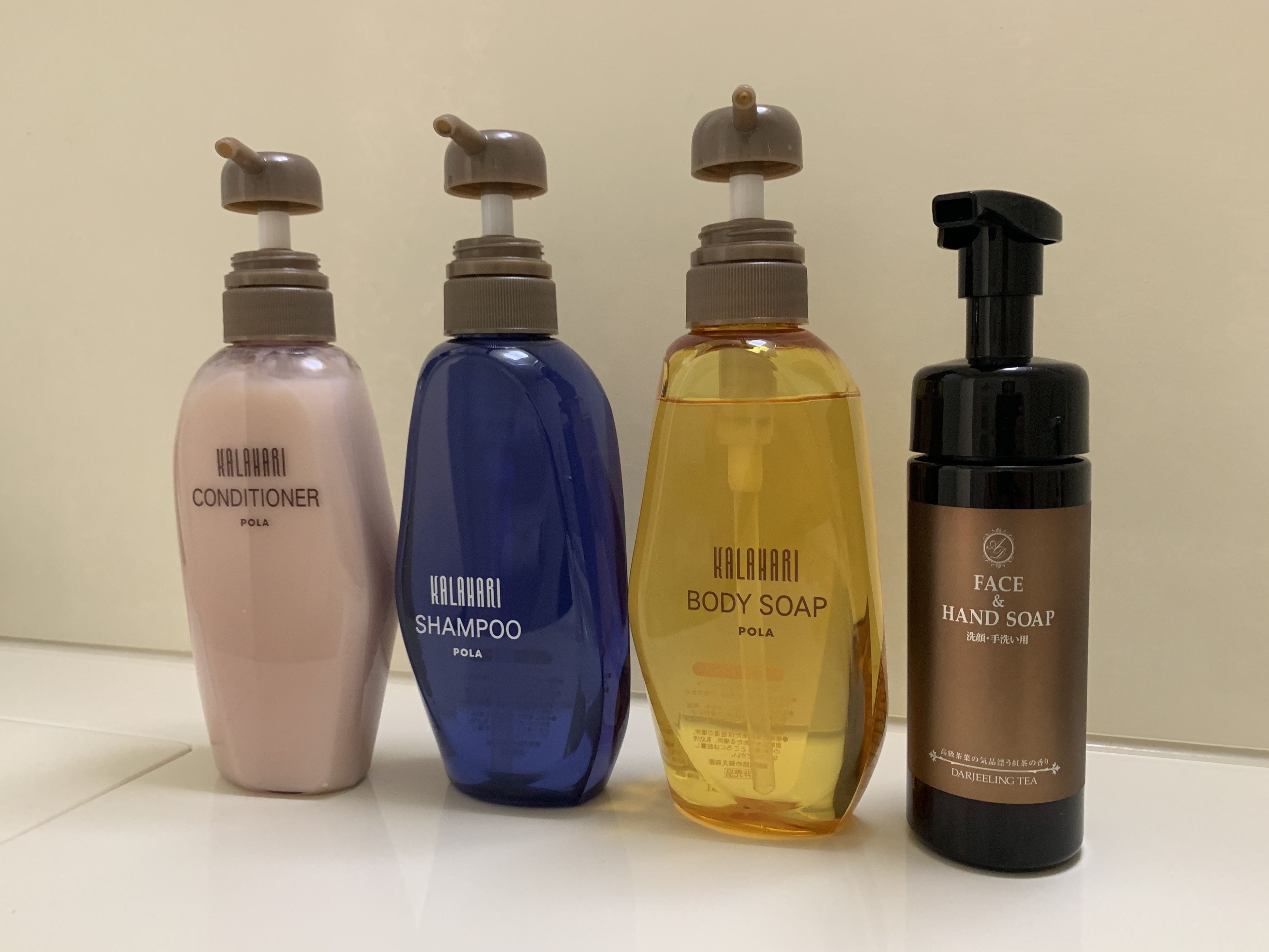 combined shower/bathtub, free toiletries, hair dryer, slippers