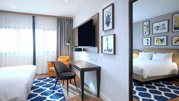 Minibar, in-room safe, desk, blackout curtains