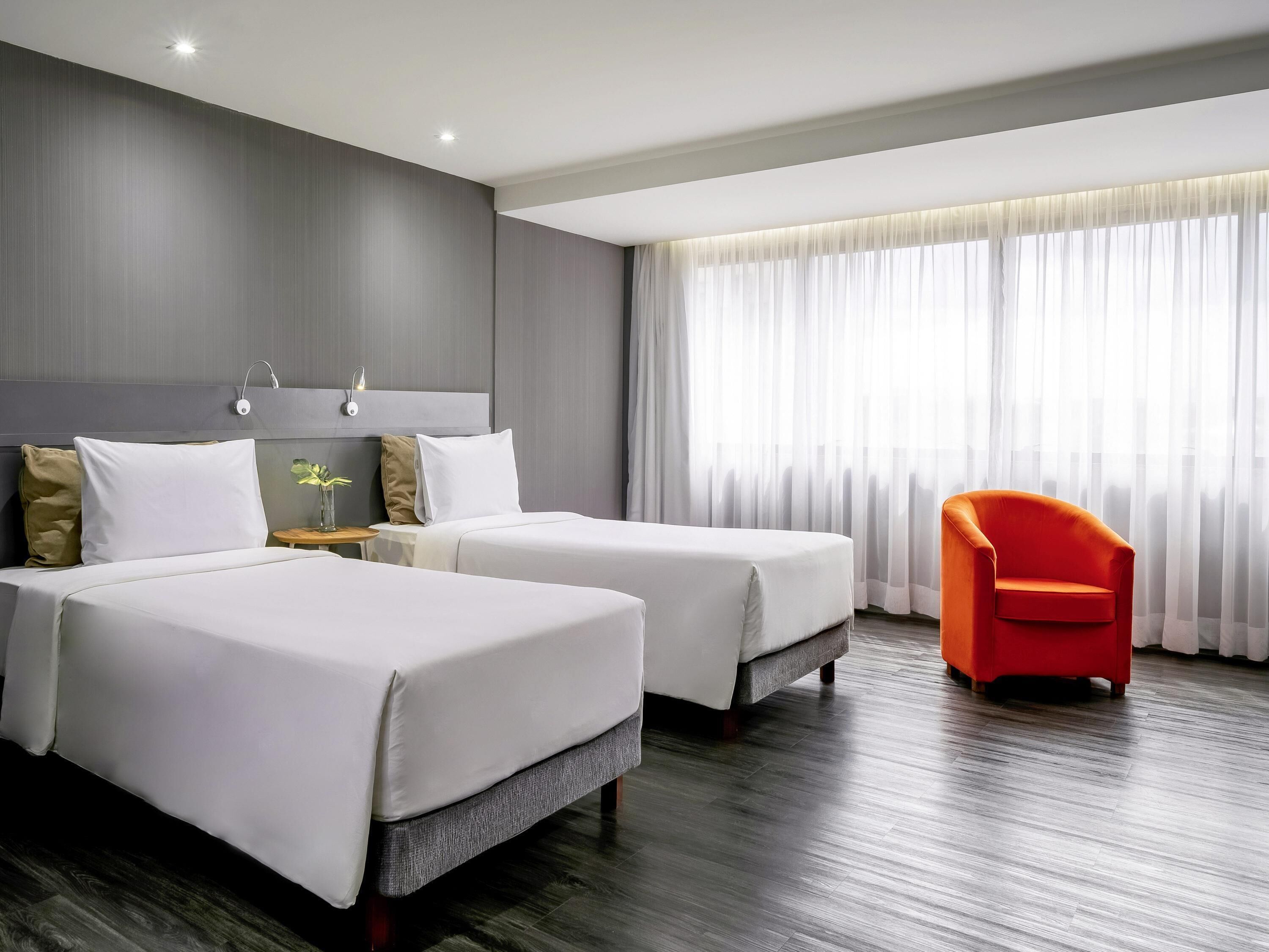 superior room, 2 single beds | premium bedding, minibar, in-room safe, desk