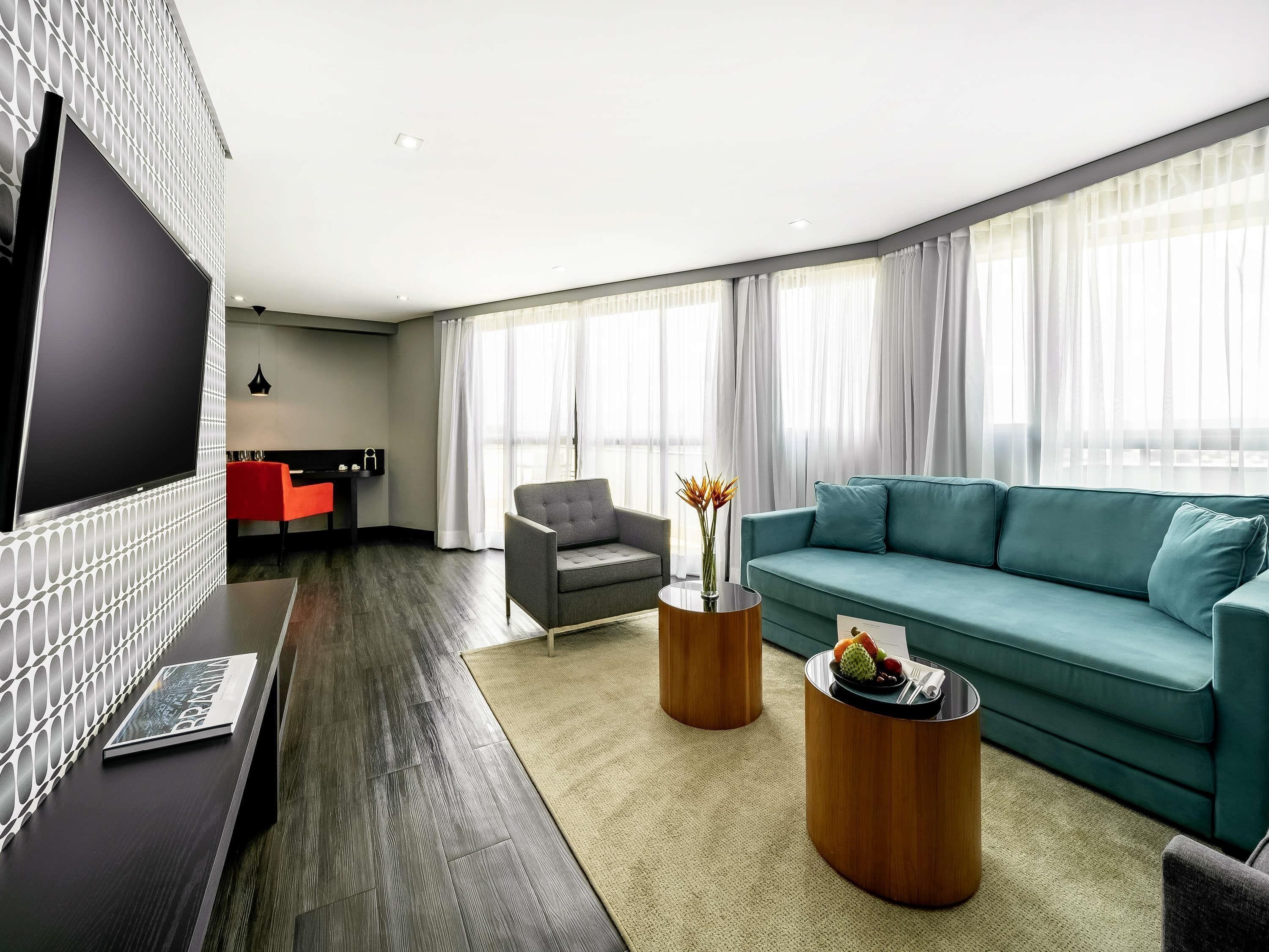 luxury suite, 1 king bed with sofa bed | premium bedding, minibar, in-room safe, desk