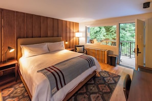 Premium bedding, minibar, desk, laptop workspace