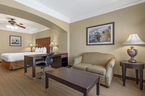 Suite, 1 King Bed, Non Smoking, Refrigerator & Microwave (with Sofabed) | Pillow-top beds, in-room safe, desk, laptop workspace