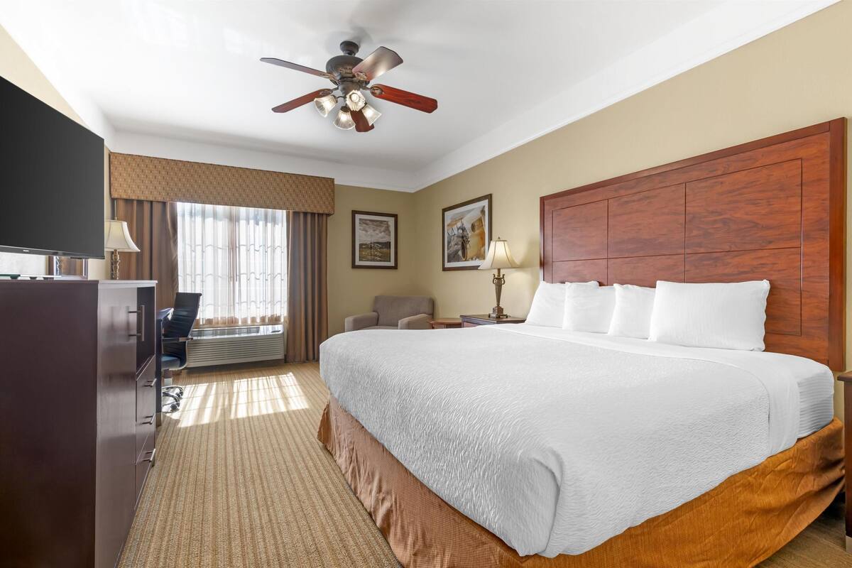 Standard Room, 1 King Bed, Accessible, Bathtub | 1 bedroom, pillowtop beds, in-room safe, desk