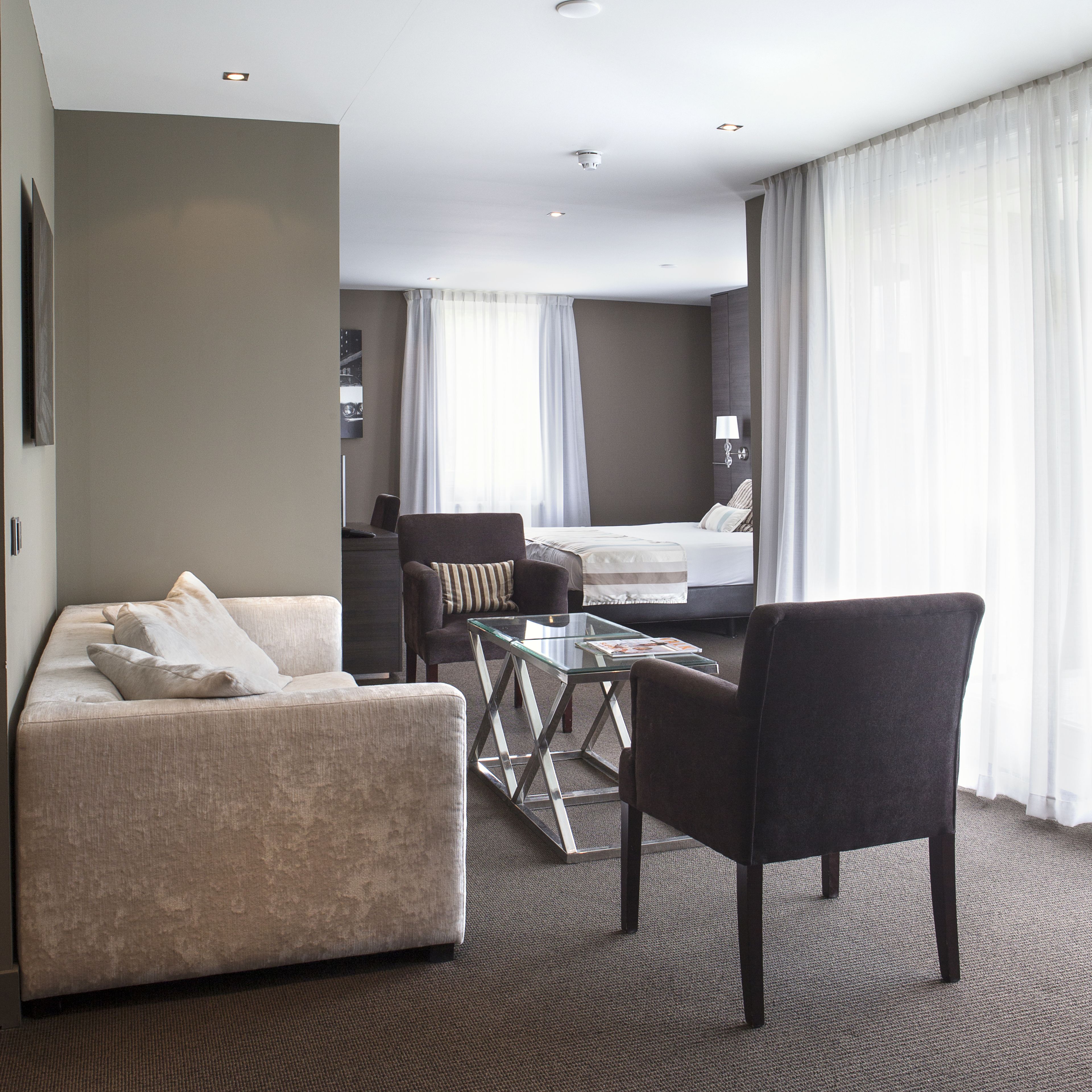 superior double room, jetted tub | view from room