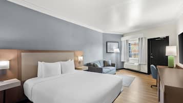 In-room safe, desk, iron/ironing board, WiFi (free)