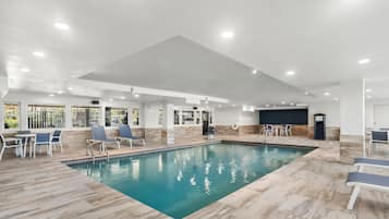 Indoor pool, a heated pool