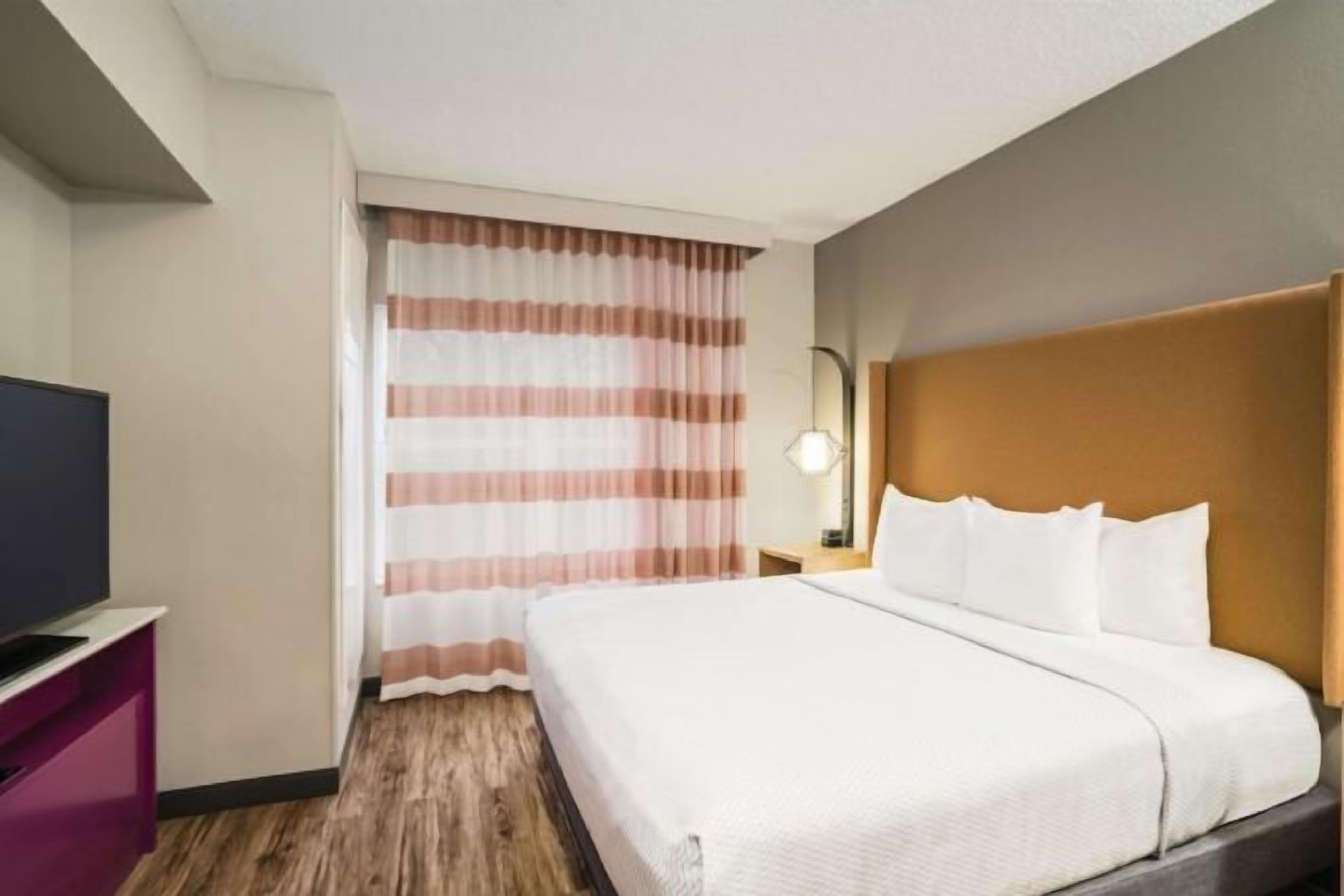 Desk, blackout curtains, iron/ironing board, free cots/infant beds