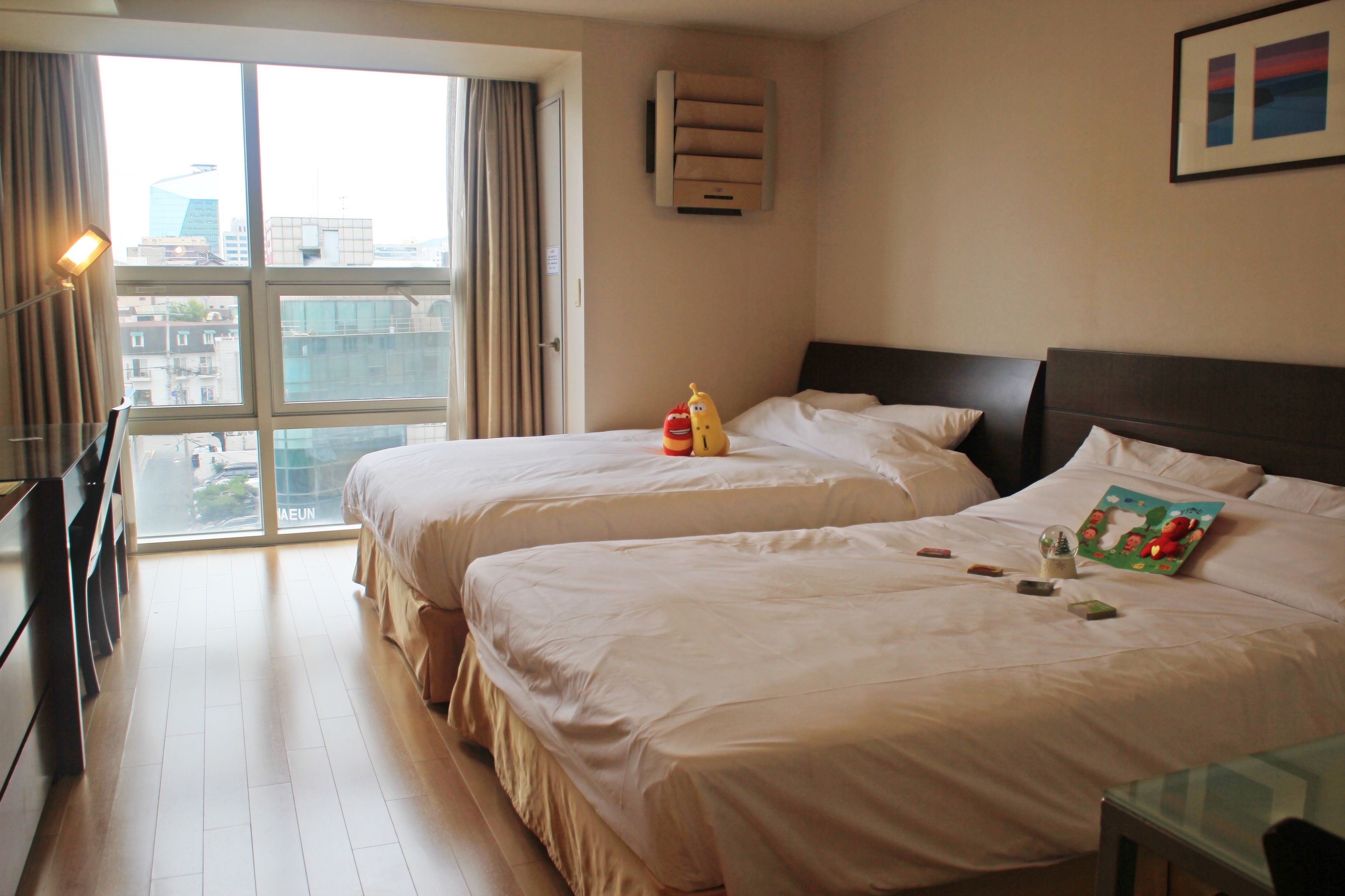 family twin room | individually furnished, desk, blackout curtains, free wifi