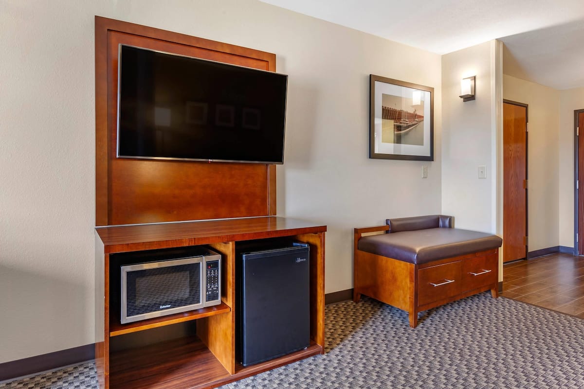 Suite, 1 King Bed with Sofa bed, Accessible, Non Smoking | In-room safe, desk, blackout drapes, soundproofing