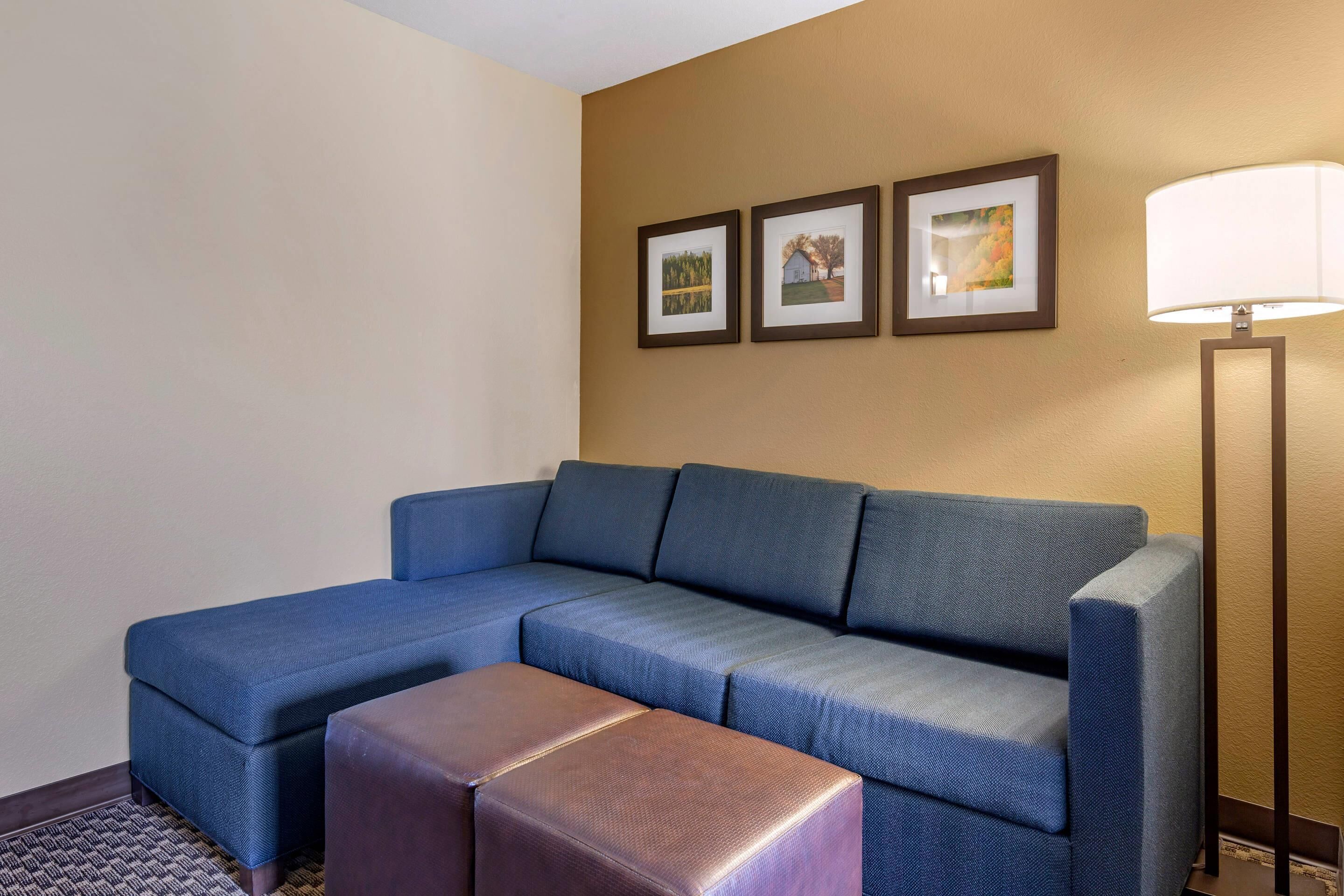 Suite, 1 King Bed with Sofa bed, Accessible, Non Smoking | In-room safe, desk, blackout drapes, soundproofing