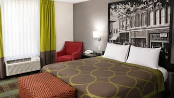1 Schlafzimmer, Zimmersafe, Schreibtisch, Bügeleisen/Bügelbrett