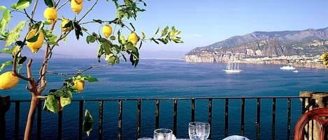 Petit déjeuner et dßner servis sur place, vue sur la mer