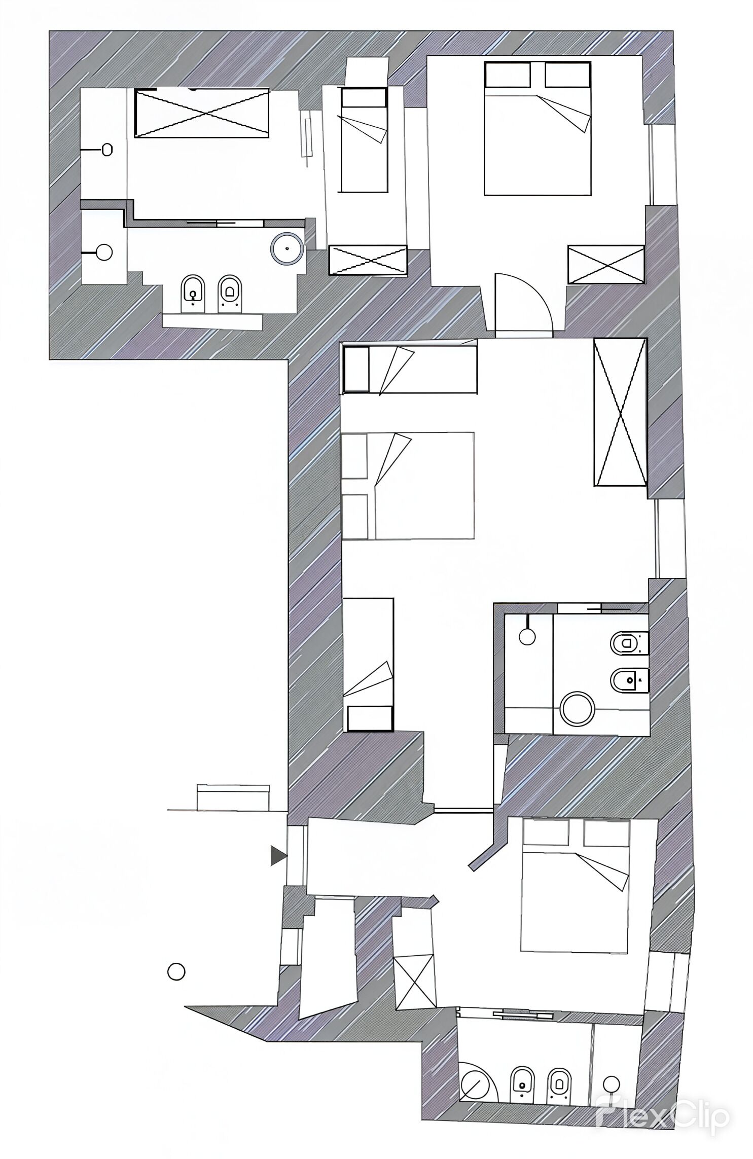 Design Apartment | Frette Italian sheets, premium bedding, down duvets, pillow-top beds