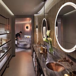 Suite (Entertainment) | Bathroom | Separate tub and shower, deep soaking tub, rainfall showerhead