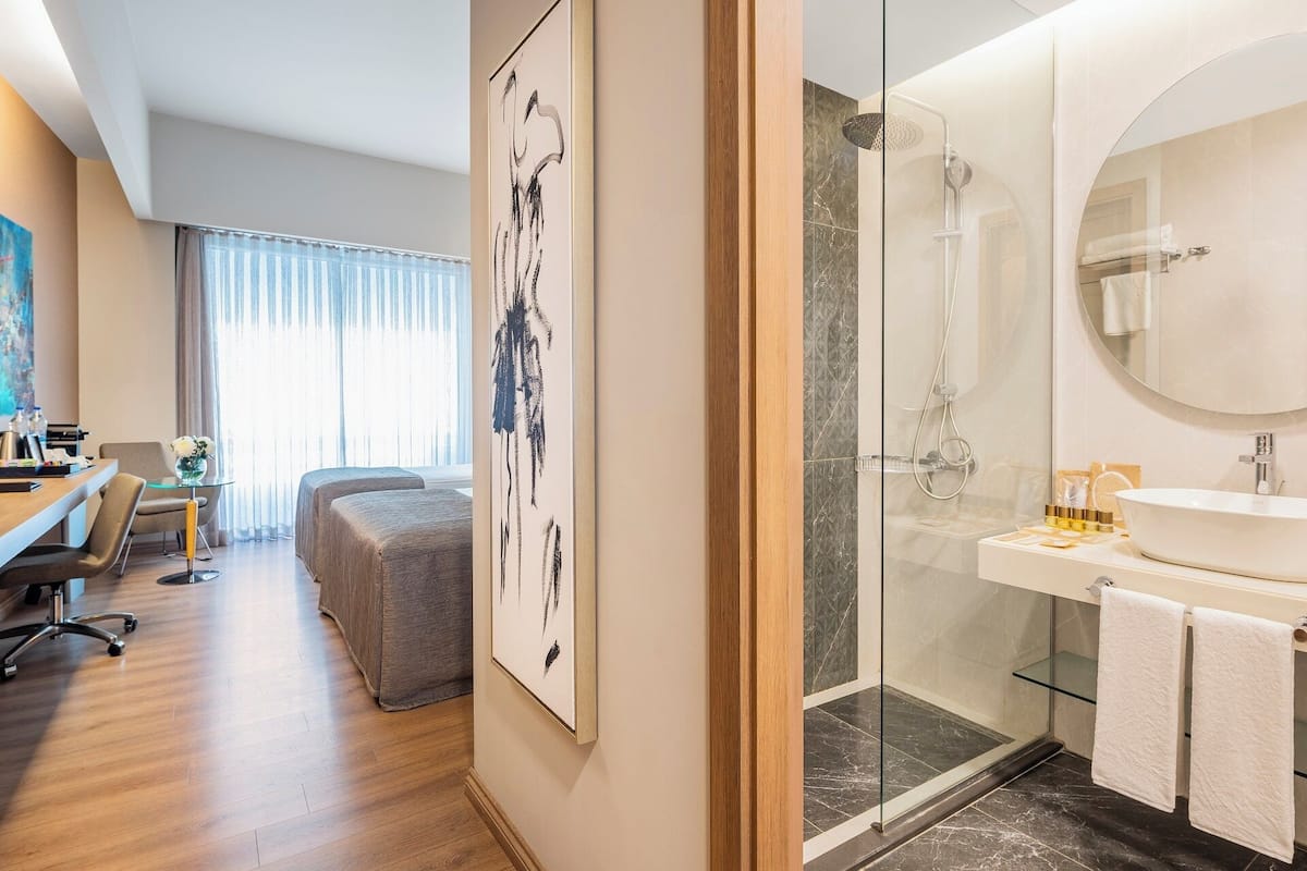 Deluxe City View Room With Balcony | 2 bedrooms, Egyptian cotton sheets, premium bedding, down duvets