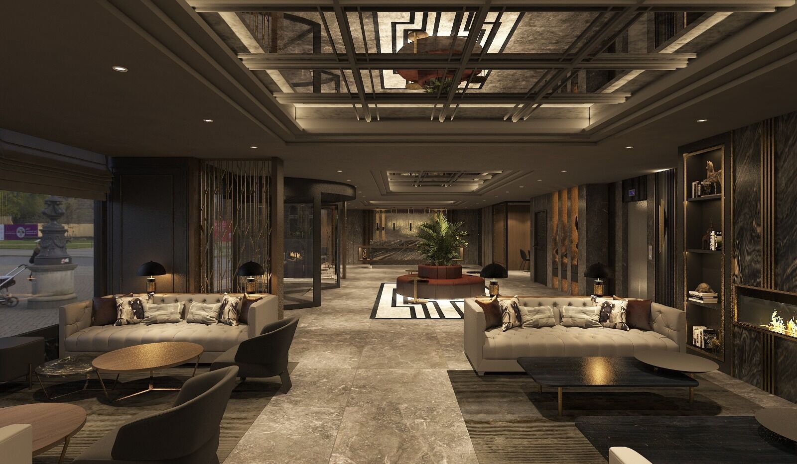 Khu tiếp khách ở sảnh