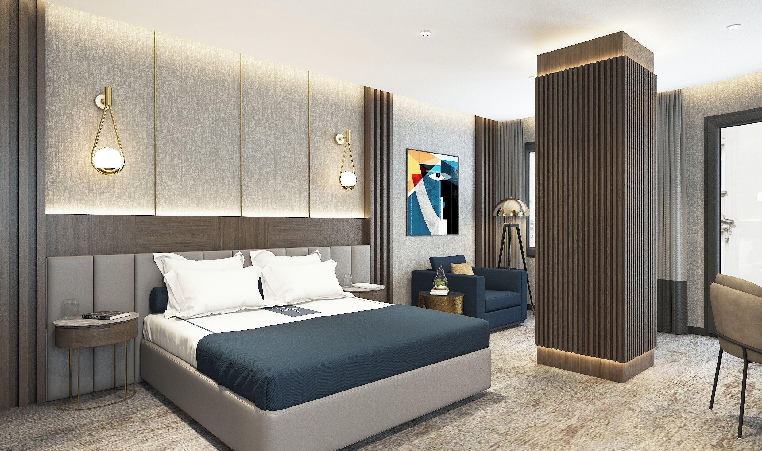 Deluxe Room | Premium bedding, minibar, in-room safe, individually decorated