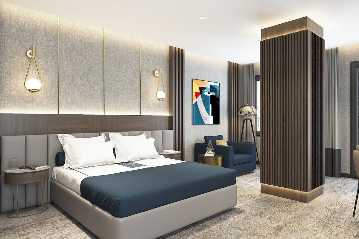 Ropa de cama de alta calidad y minibar