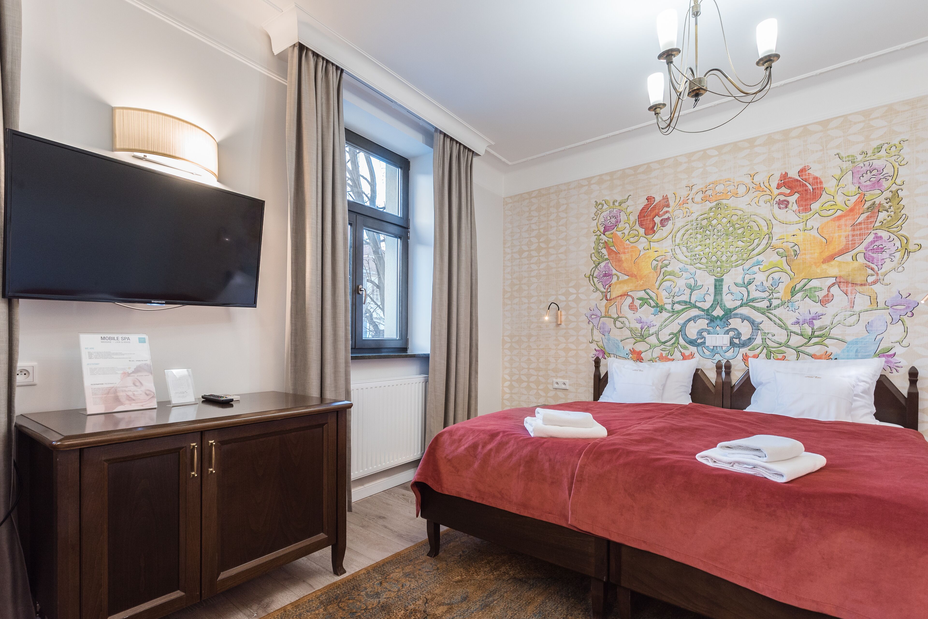 Premium bedding, memory-foam beds, minibar, in-room safe