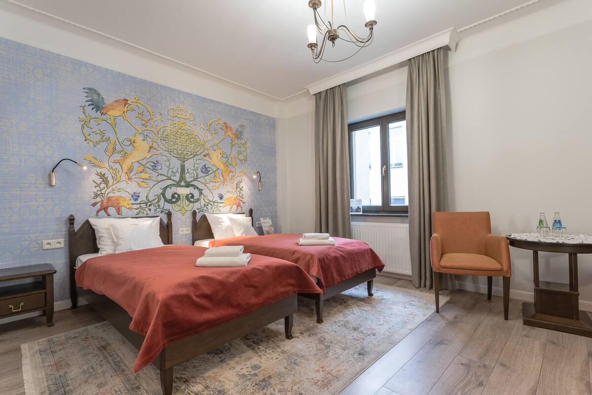 Premium bedding, memory-foam beds, minibar, in-room safe