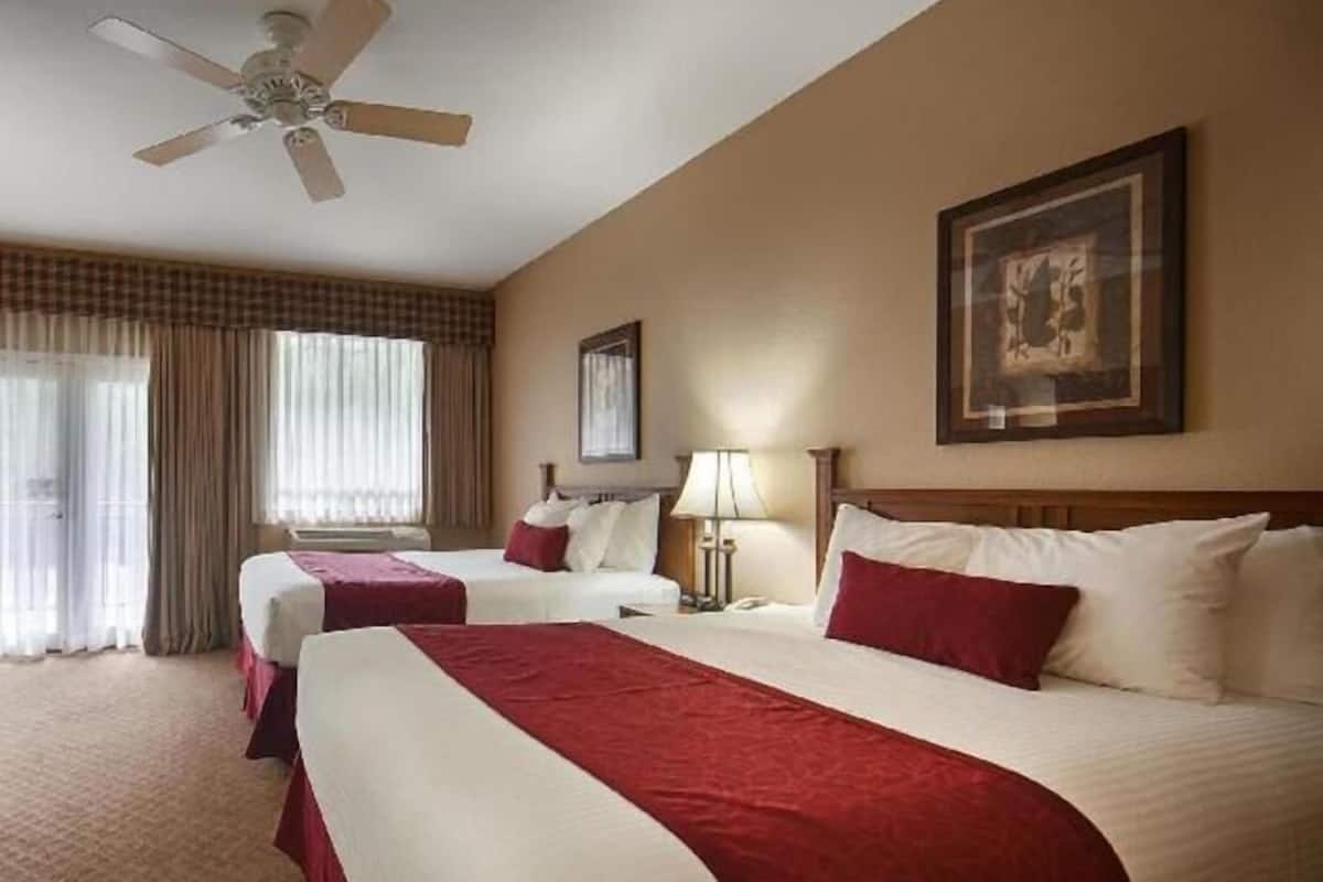 Skrivebord, arbejdsområde til bærbare computere, mørklægningsgardiner