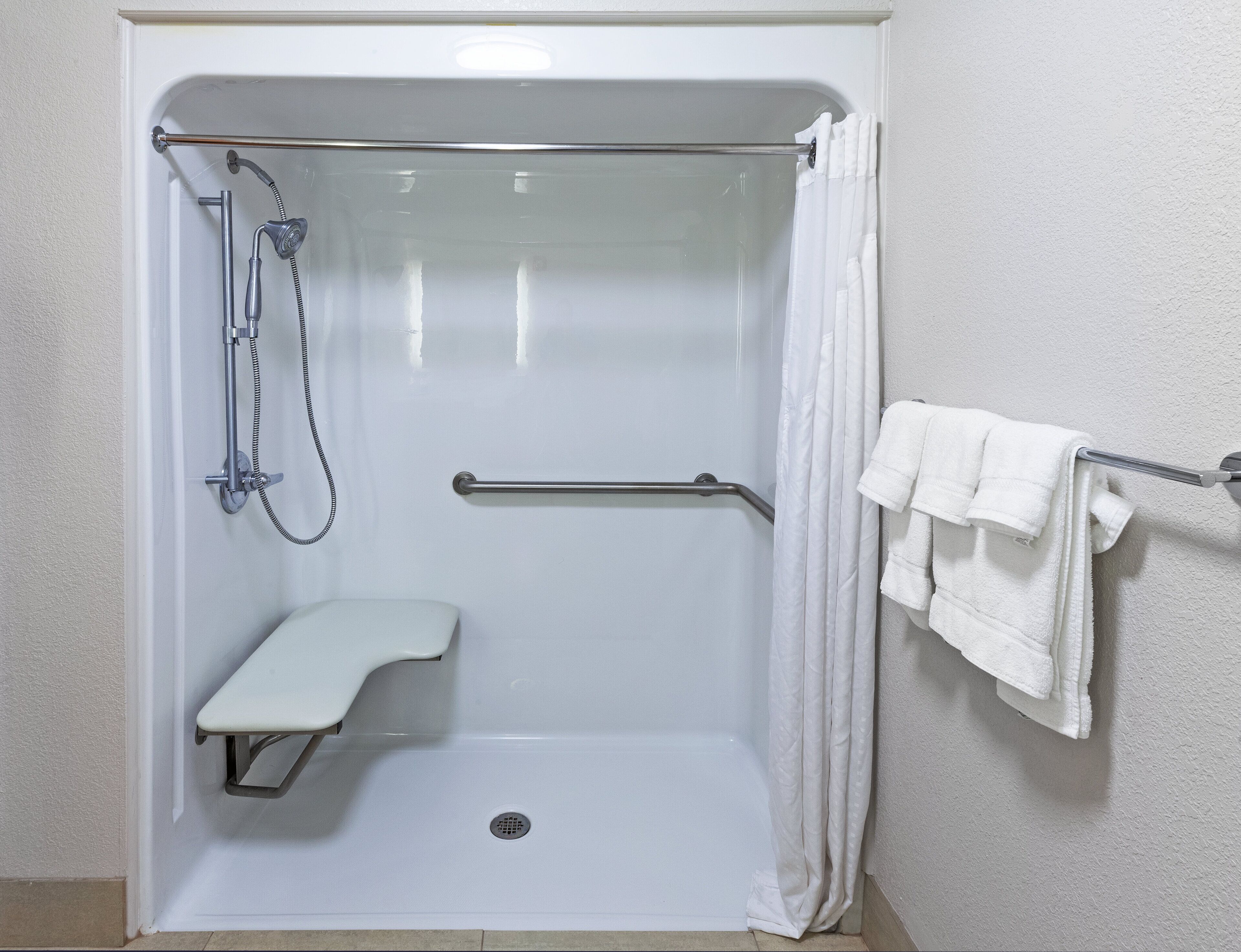 hypo-allergenic bedding, in-room safe, desk, blackout curtains