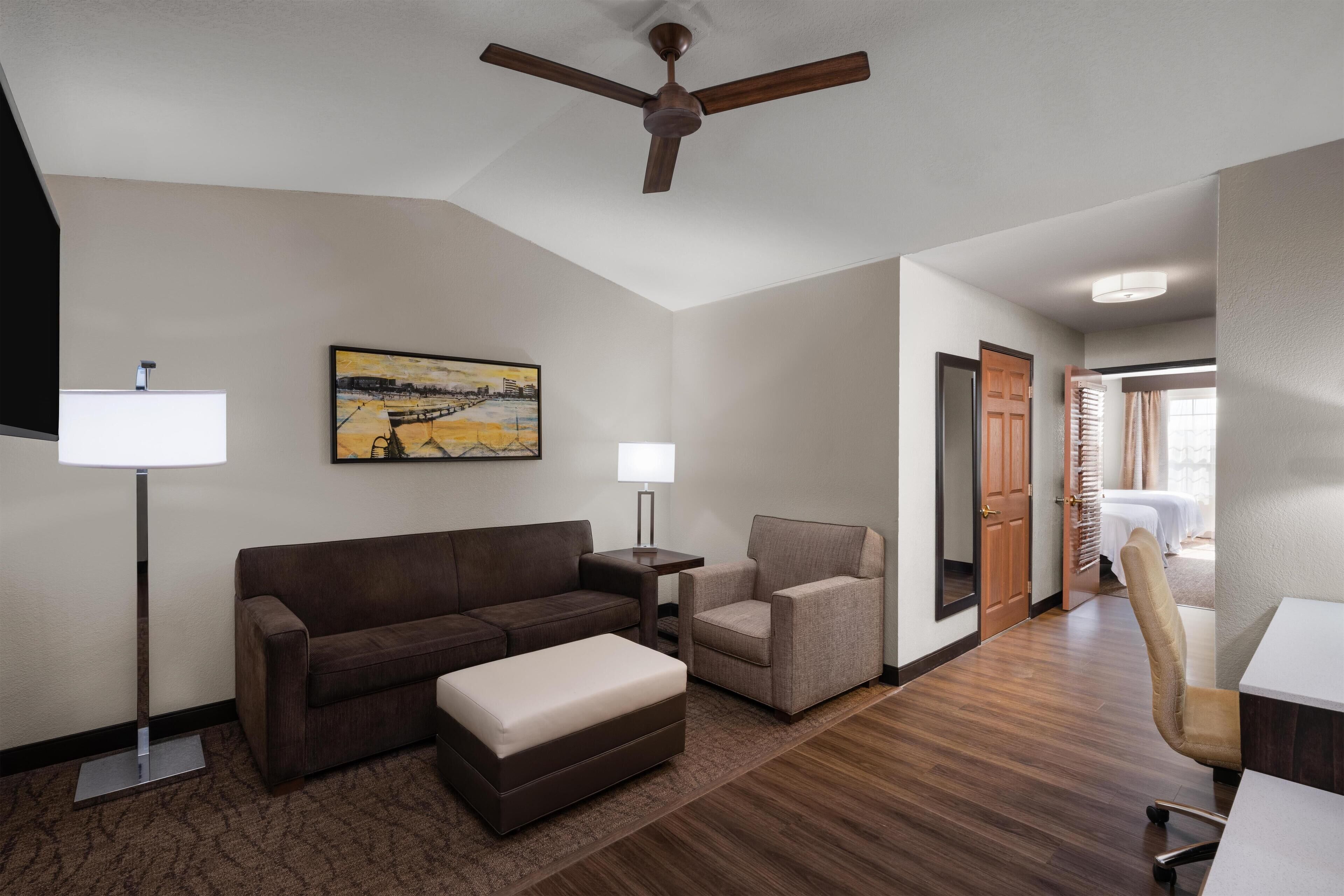 Suite, 2 Queen Beds, Non Smoking, Refrigerator & Microwave (with Sofabed) | Premium bedding, in-room safe, desk, laptop workspace