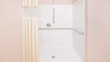 Free toiletries, hair dryer, towels