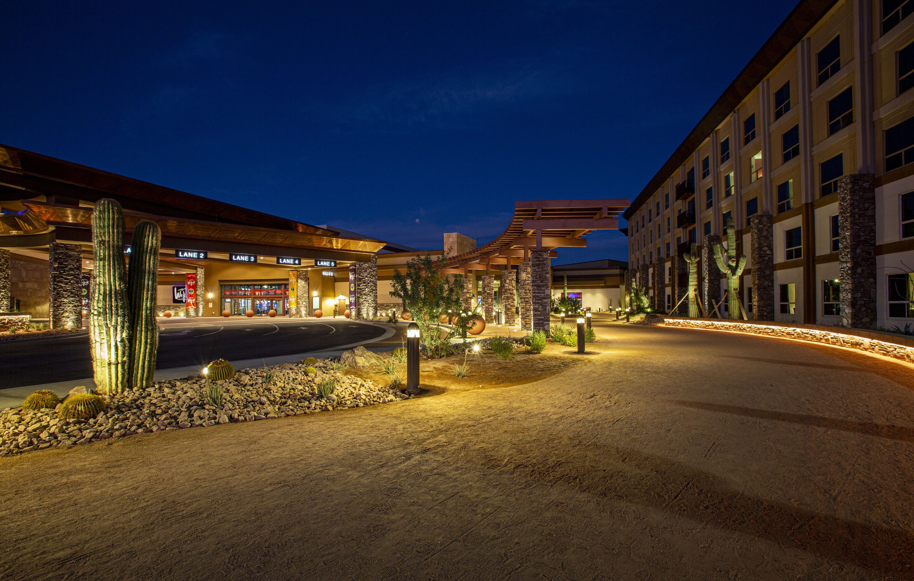 front of property – evening/night