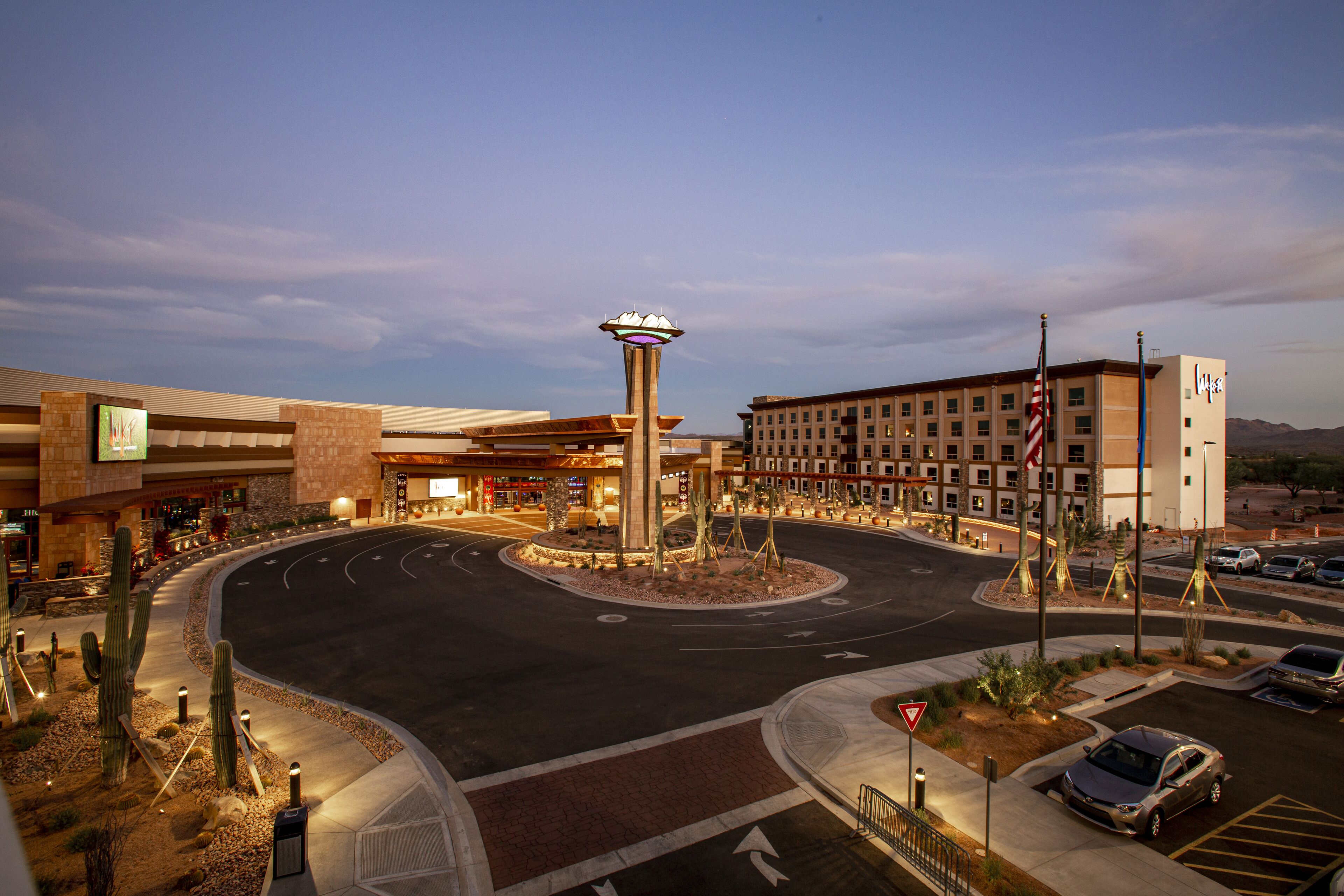 front of property – evening/night