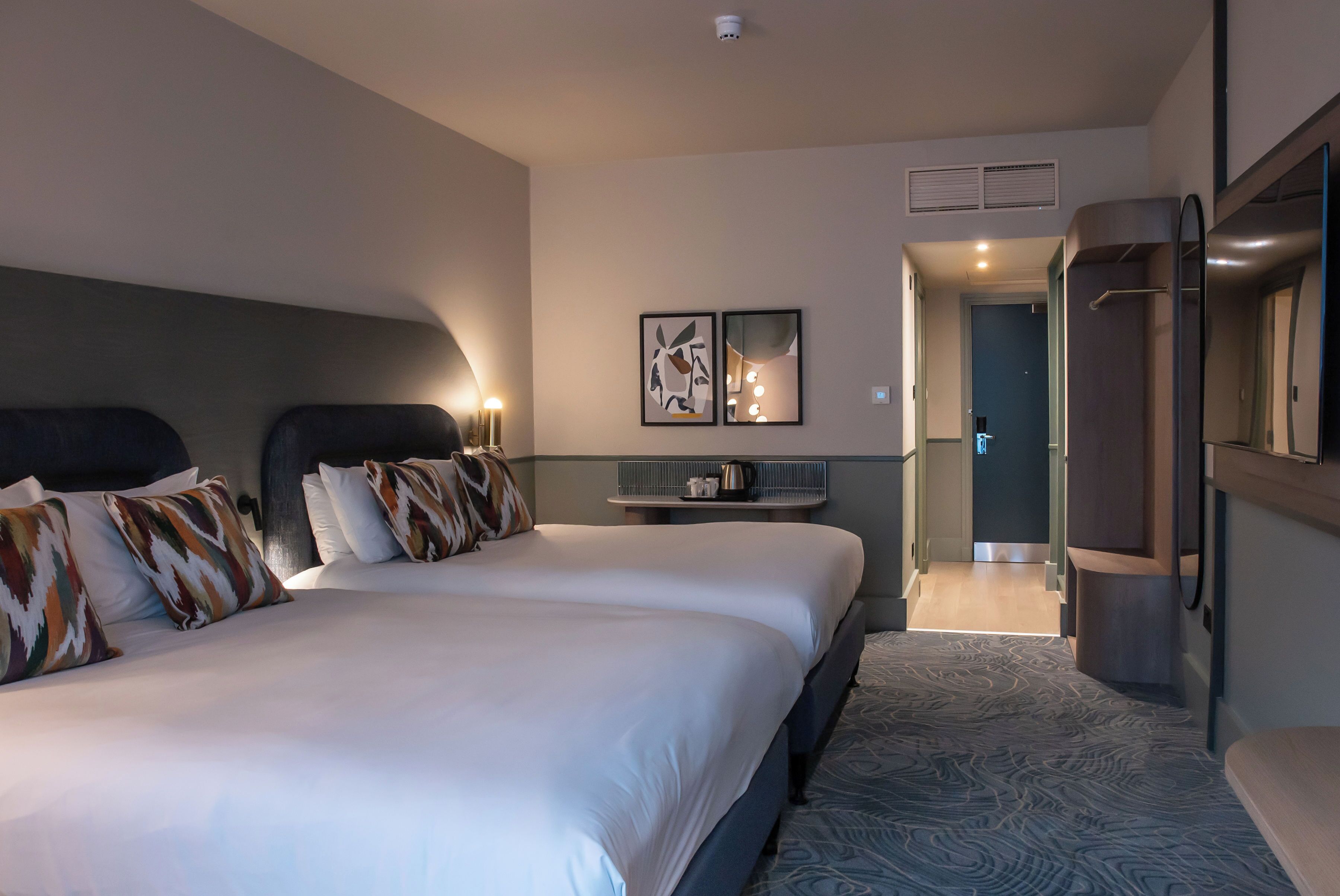 In-room safe, desk, blackout curtains, iron/ironing board