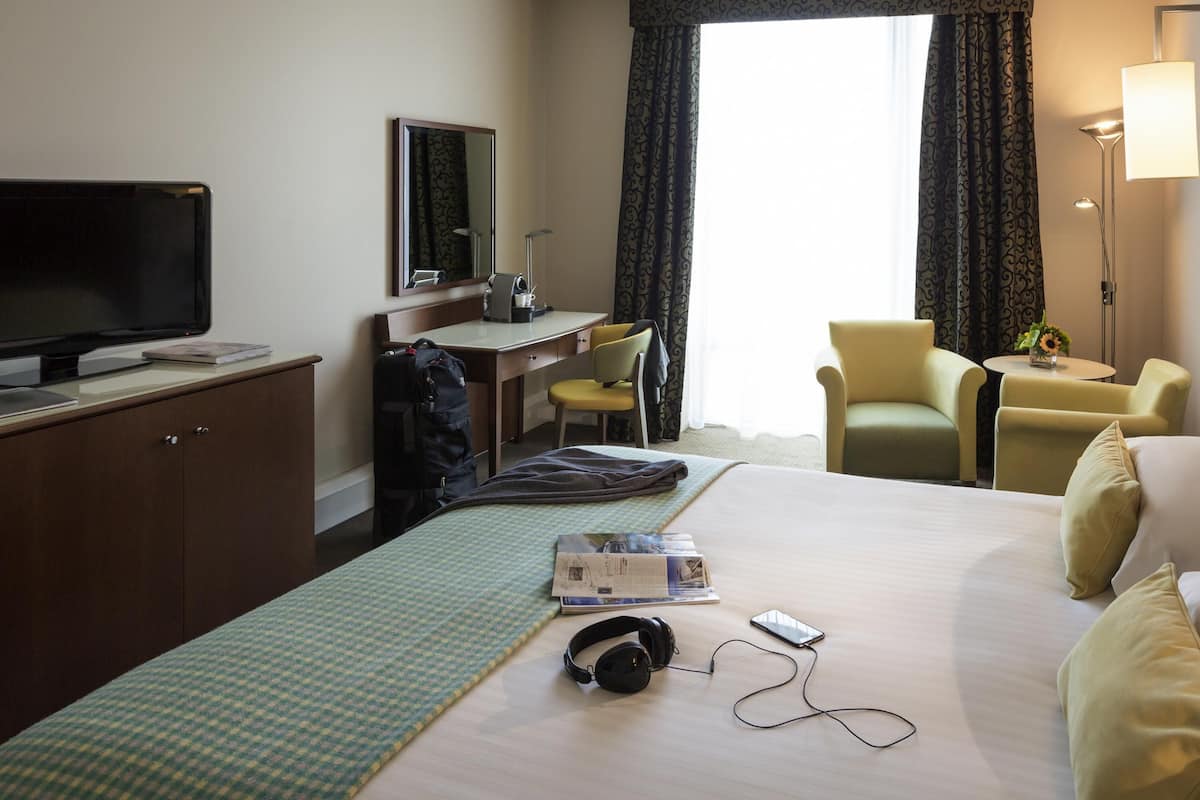 In-room safe, desk, blackout curtains, iron/ironing board