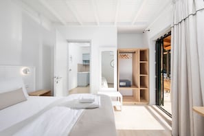 Studio Confort, balcon | Draps en coton égyptien, literie de qualité