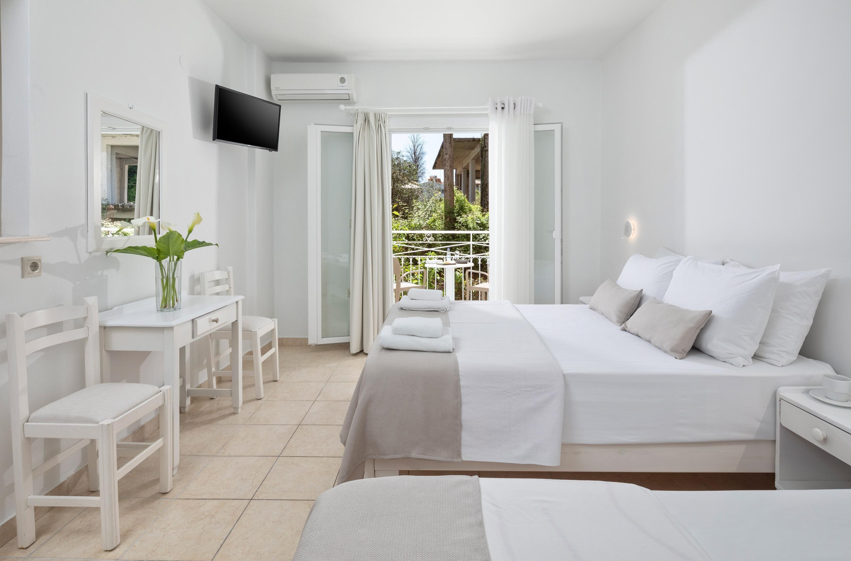 Comfort Studio, Balcony | Cadar kapas Mesir, peralatan tempat tidur premium, busa memori 