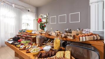 Daily buffet breakfast (EUR 18 per person)