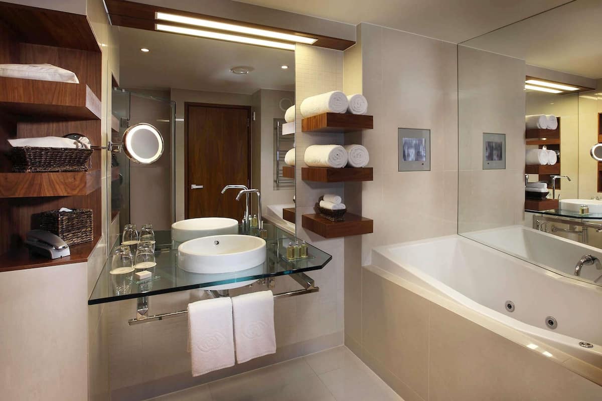 Hypo-allergenic bedding, down duvets, minibar, in-room safe