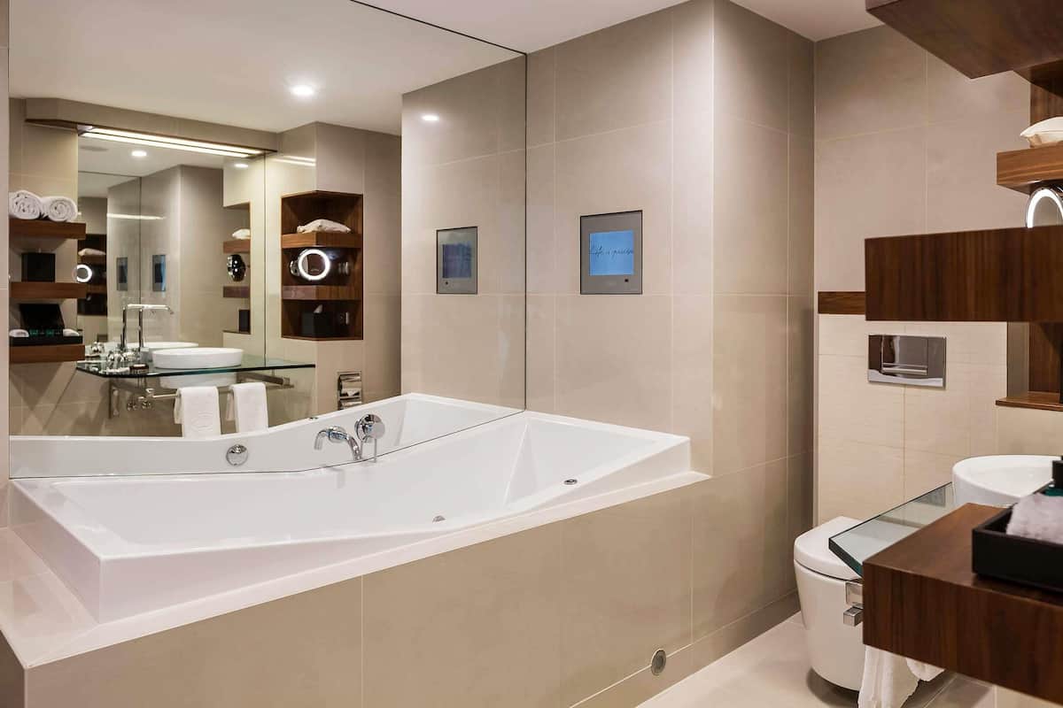 Hypo-allergenic bedding, down duvets, minibar, in-room safe