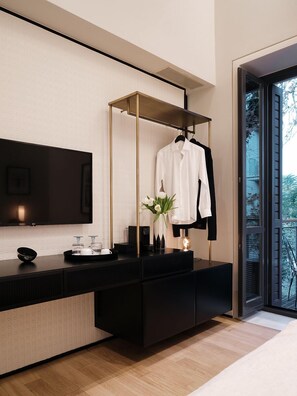 Ropa de cama de alta calidad, edredón y minibar