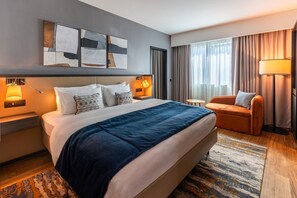 1 makuuhuone, allergiatestatut vuodevaatteet, minibaari