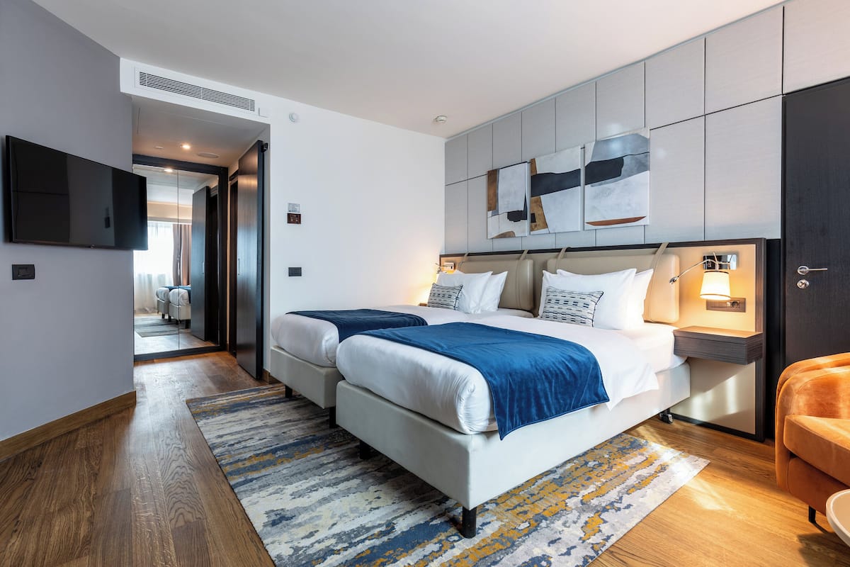 Suite, 2 Bedrooms (Belgrade City View) | 1 bedroom, hypo-allergenic bedding, minibar, in-room safe
