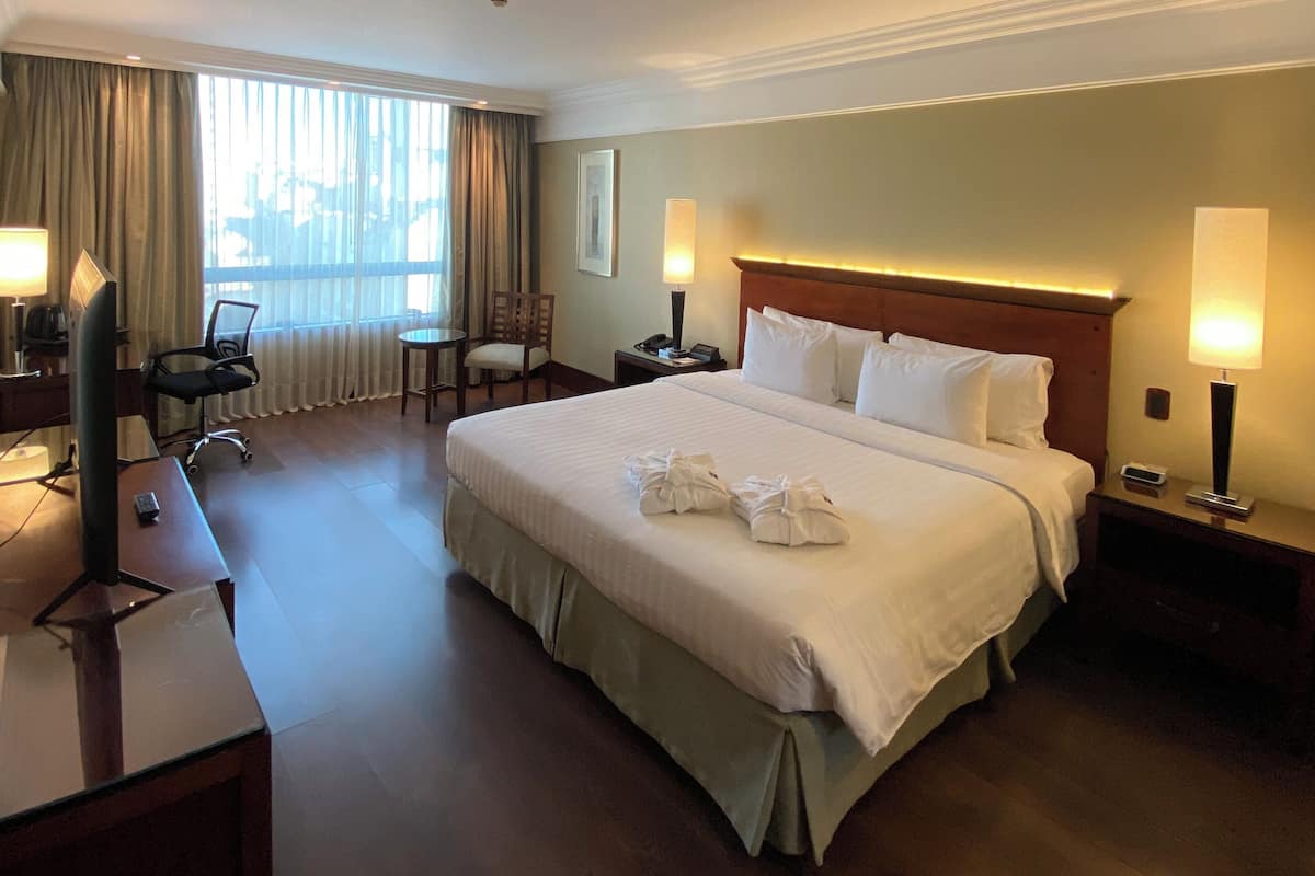 이그제큐티브룸, 킹사이즈침대 1개 | 이집트산 면 시트, 고급 침구, 오리/거위털 이불, 필로우탑 침대