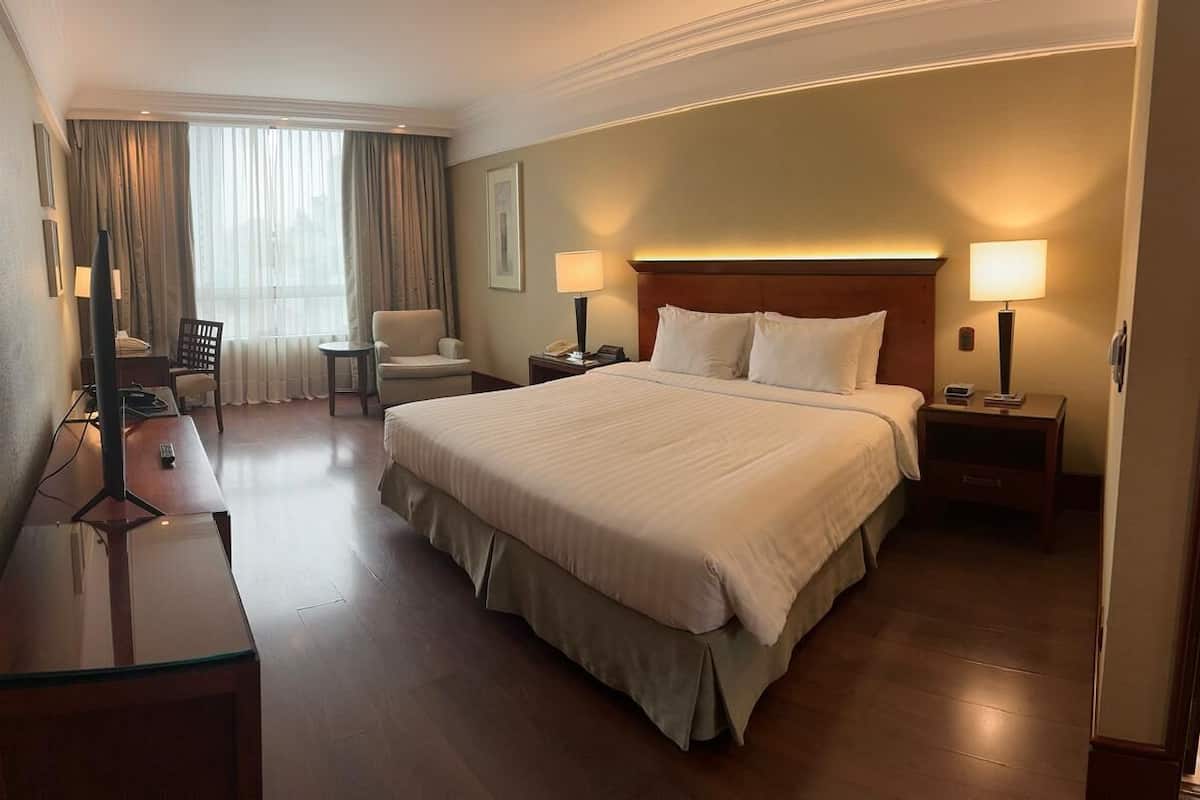 디럭스룸, 킹사이즈침대 1개 | 이집트산 면 시트, 고급 침구, 오리/거위털 이불, 필로우탑 침대