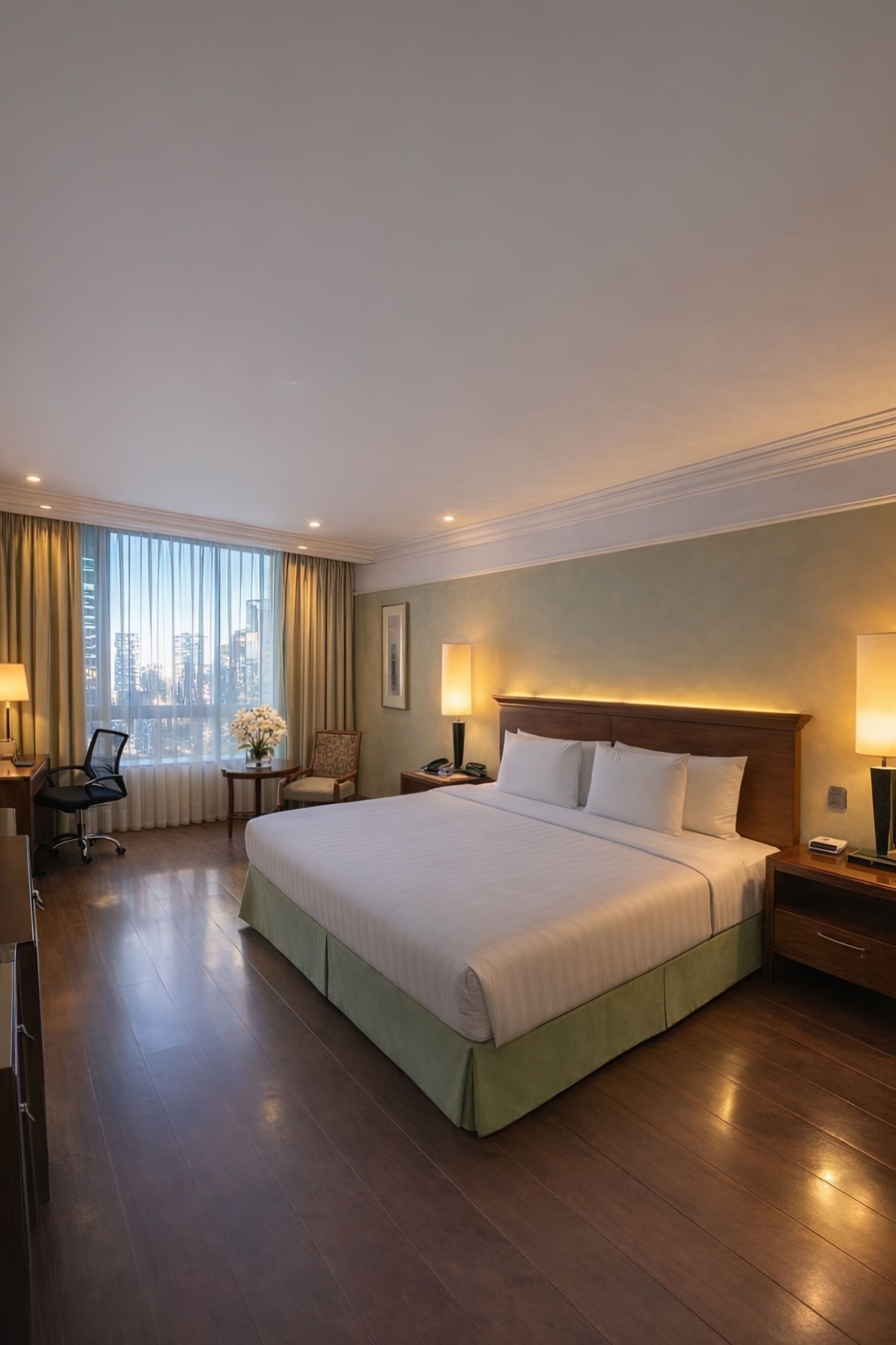 Egyptian cotton sheets, premium bedding, down duvets, pillow-top beds