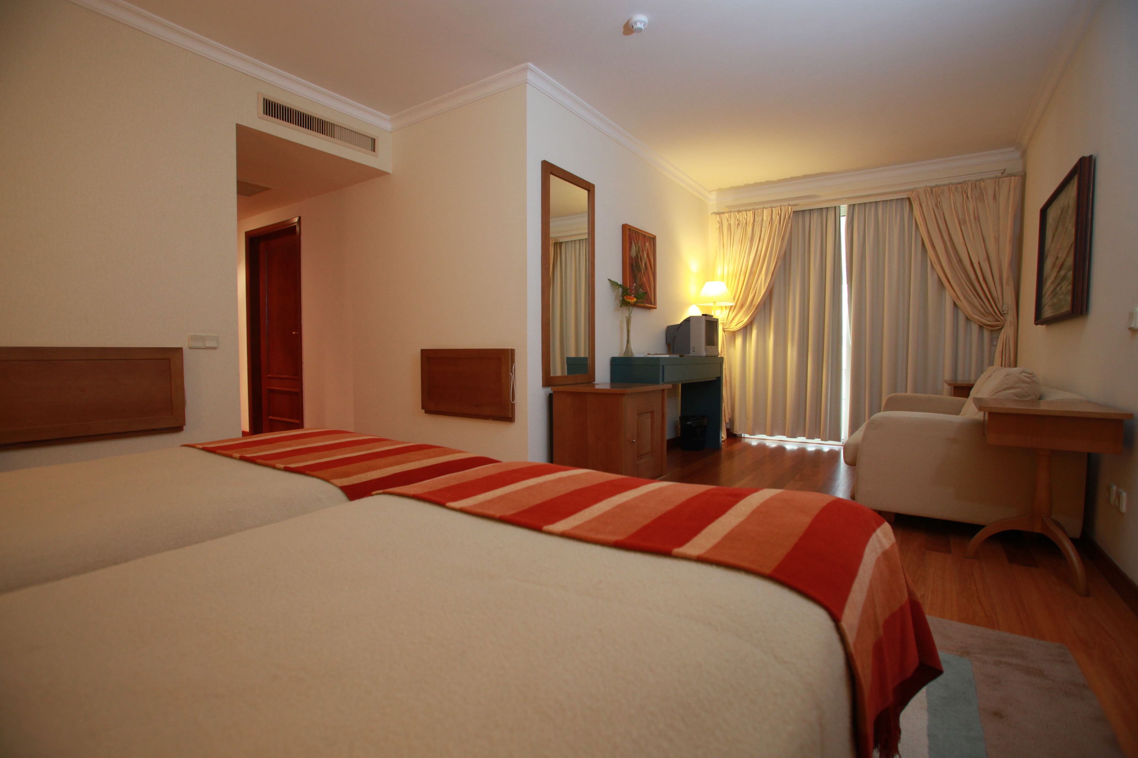 family twin room | in-room safe, desk, blackout curtains, soundproofing